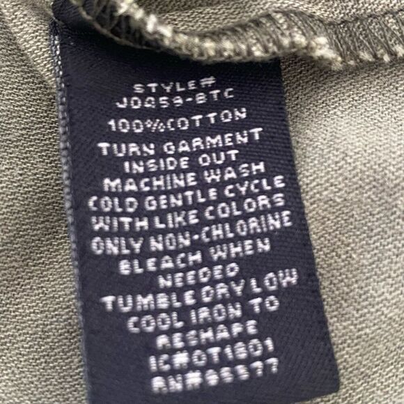 Sanctuary Military Jacket M Bell Sleeve Size Medium Full Zip Pockets Cotton S23 - Picture 8 of 8